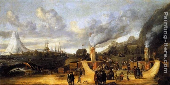 Cornelis de Man The Whale-oil Factory on Jan Mayen Island